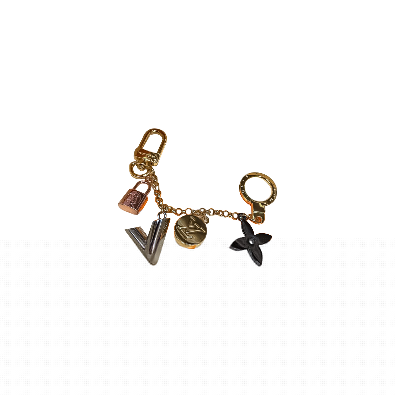 l**is V*t*n bag charm and keychain